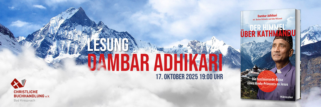 Lesung mit Dambar Adhikari. 17. Oktober 2025 um 19 Uhr
