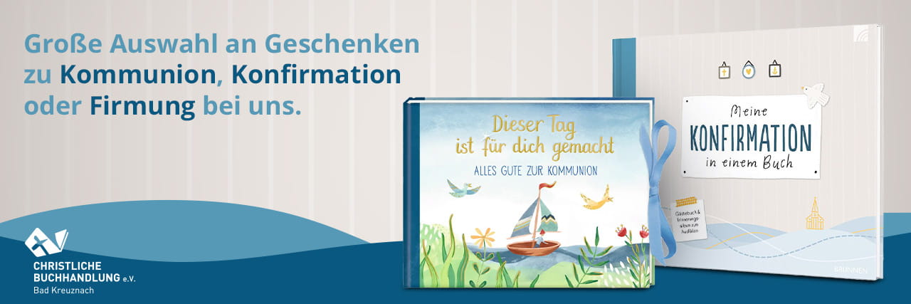Große Auswahl an Geschenken zu Kommunion, Konfirmation oder Firmung bei uns.
