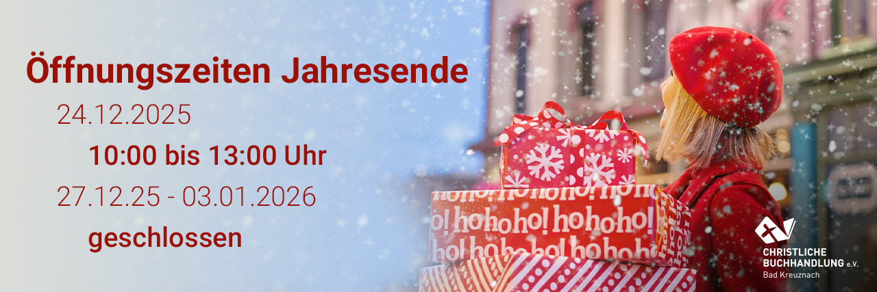 Öffnungszeiten 24.12.25: 10 - 13 Uhr. Zwischen den Jahren geschlossen.